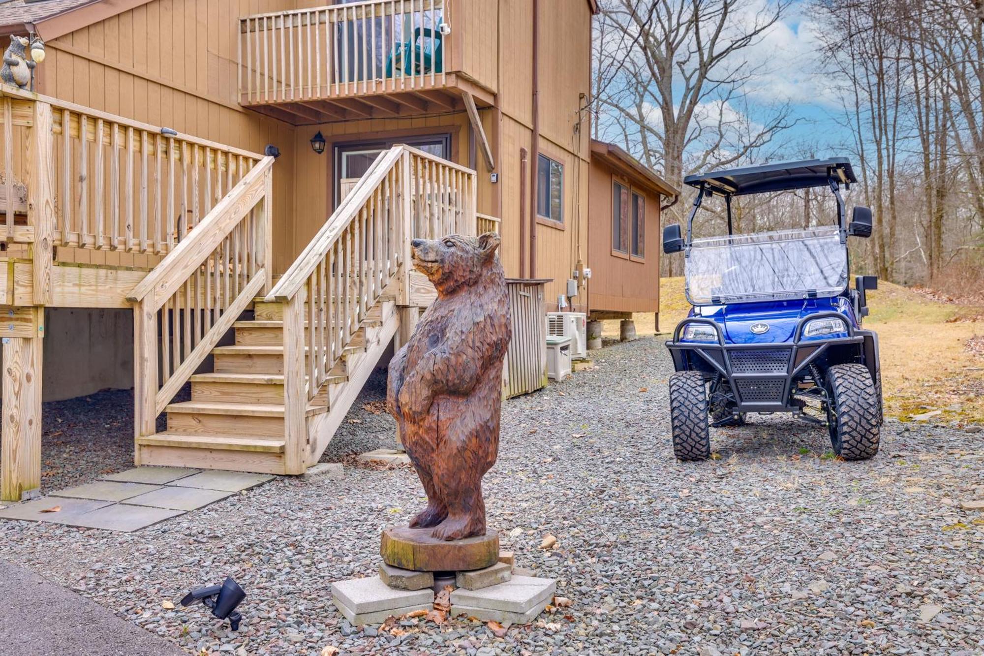 Bear Den Rustic Pocono Lake Home With Game Room! Esterno foto